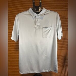 NWT Men’s Tec-One Explorer “Really Soft Polo” One-Wick Stretch Medium Light Blue